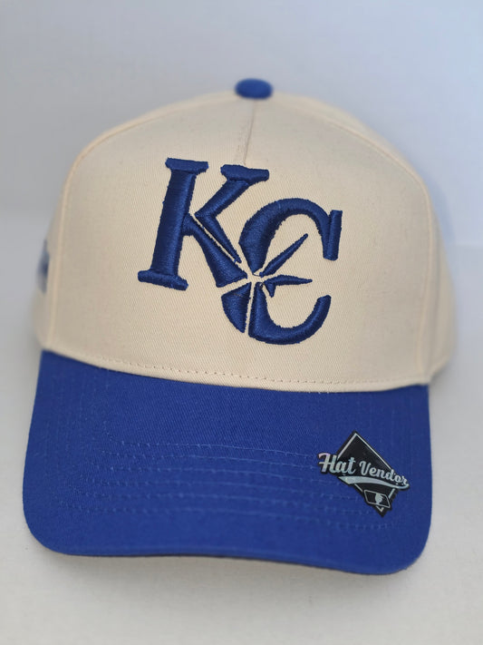 BROKEN LIMITS SIGNATURE BROKEN STAR SNAPBACK CAP blue/cream