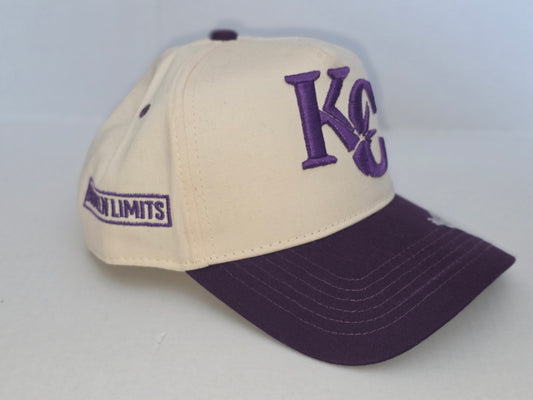BROKEN LIMITS SIGNATURE BROKEN STAR SNAPBACK CAP Purple/cream